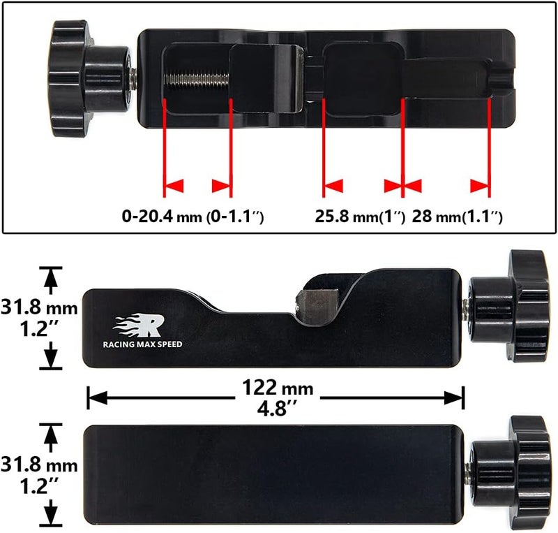 CNRAQR Universal Spark Plug Gap Tool Compatible with Most 10mm 12mm 14mm 16mm Spark Plugs Black - 1 Set with Feeler Gauge - Image 2